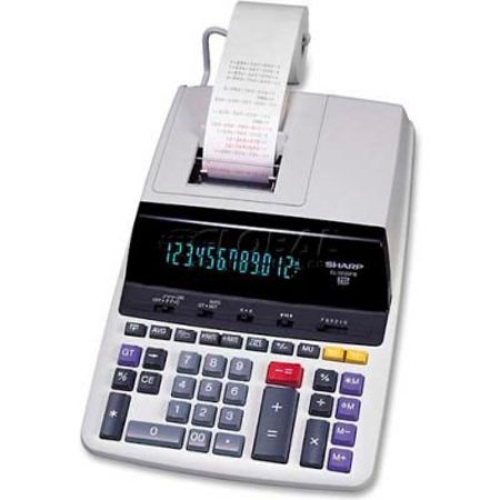 SHARP ELECTRONICS Sharp® 12-Digit Calculator, EL2630PIII, 2 Color Printing, 8-1/4" X 11-1/3" X 2-1/5", White EL2630PIII